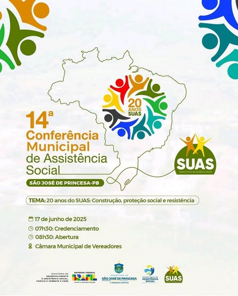 São José de Princesa realiza nesta terça-feira a 14ª Conferência Municipal de Assistência Social